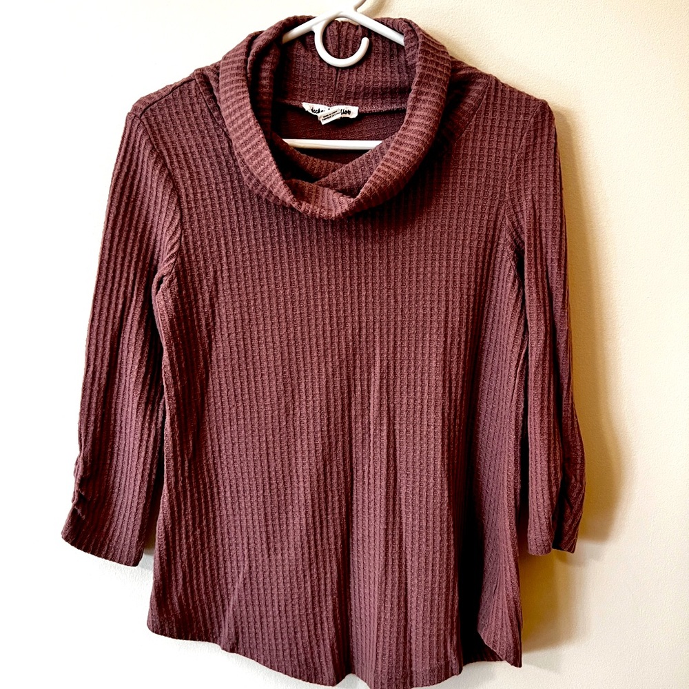 Maybe/ dusty rose long sleeve top